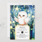 Invitation Chouette mûre colorée Anniversaire (Devant)