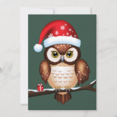 Invitation Chouette Noël (Devant)