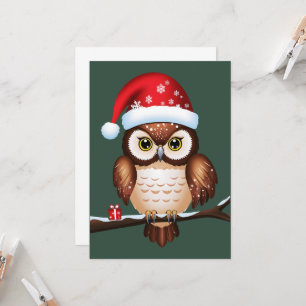 Invitation Chouette Noël