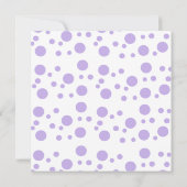 Invitation Chouette pourpre (Dos)