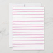 Invitation Chouette rose chaude (Dos)