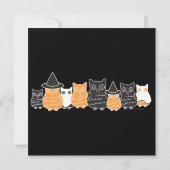 Invitation Chouettes d'Halloween (Dos)