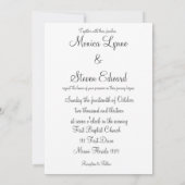 Invitation Chouettes en Mariage d'amour (Dos)