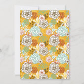 Invitation Chouettes vintages d'automne Thanksgiving Diner In (Dos)