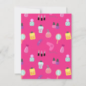 Invitation Choyant la partie de spa, pour des filles (Dos)