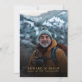 Invitation Chrétien de l'automne Fête de la vie Funéraire Pho (Dos)