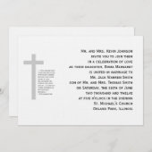 Invitation chrétienne de brins de la corde trois (Devant / Derrière)