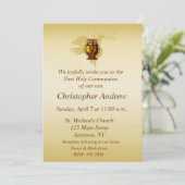 Invitation chrétienne de Chalice, d'Eucharistie et (Debout devant)