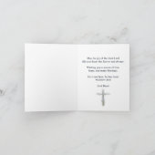 Invitation chrétienne de la croix florale de lavan (Intérieur)