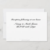 Invitation chrétienne de White Lilies (Dos)