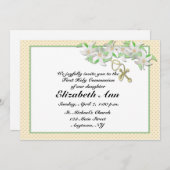 Invitation chrétienne de White Lilies (Devant / Derrière)