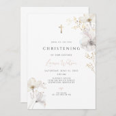 Invitation Chrisson de croix d'or (Devant / Derrière)