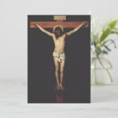 Invitation Christ en croix de Diego Velazquez (Debout devant)