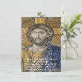 Invitation Christ Pantocrator Mosaic Iconic Religious Roman A (Debout devant)