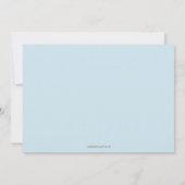 Invitation Christening 1er Anniversaire Photo Blue Gold Custo (Dos)