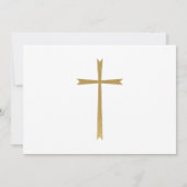 Invitation Christening Et Première Photo Anniversaire (Dos)