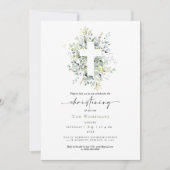 Invitation Christening Green (Devant)