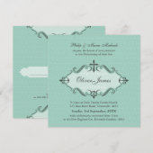 Invitation CHRISTENING INVITES : viva 2SQ (Devant / Derrière)