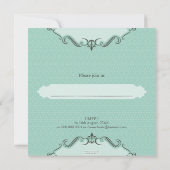 Invitation CHRISTENING INVITES : viva 2SQ (Dos)