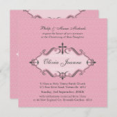 Invitation CHRISTENING INVITES : viva 8SQ (Devant / Derrière)