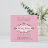 Invitation CHRISTENING INVITES : viva 8SQ (Debout devant)