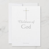 Invitation Christening Pink Triplets (Dos)