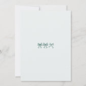 Invitation Christian Baby Coquette Bows Enfant de Dieu Vert (Dos)