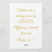 Invitation Christian Baby Shower Personalized Name And Date (Dos)