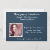 Invitation Christian Bible Verse Graduation Photo Collage (Dos)