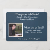 Invitation Christian Bible Verse Graduation Photo Collage (Dos)