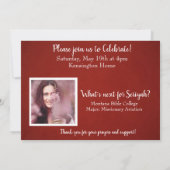 Invitation Christian Bible Verse Graduation Photo Collage (Dos)