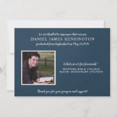 Invitation Christian Bible Verse Graduation Photo Collage (Dos)