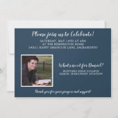Invitation Christian Bible Verse Graduation Photo Collage (Dos)