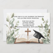 Invitation Christian Bible Verse Photo Graduation (Dos)