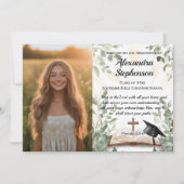 Invitation Christian Bible Verse Photo Graduation (Devant)