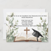 Invitation Christian Bible Verse Photo Graduation (Dos)