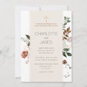 Invitation Christian Green et Mariage floral de Bourgogne (Devant)