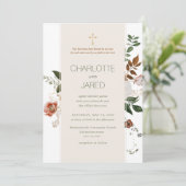Invitation Christian Green et Mariage floral de Bourgogne (Debout devant)