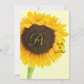 Invitation Christian Je Suis Mon Bien-Aimé Mariage Tournesol  (Dos)