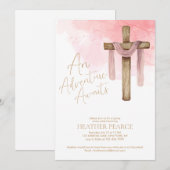 Invitation Christian Missionary Go Away Party (Devant / Derrière)