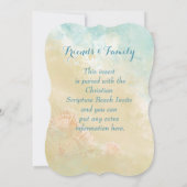 Invitation Christian Scripture Beach Seashell Destination (Dos)