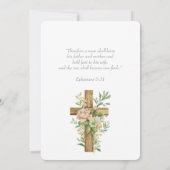 Invitation Christian Two Become One Watercolor Teal Green (Dos)