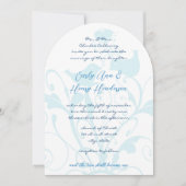 Invitation Christian Two Deviens un Mariage Inséparable bleu (Devant)