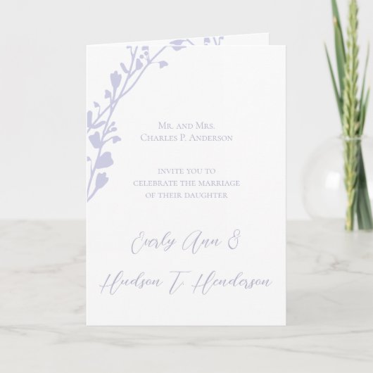 Invitation Christian Two Devient Un Mariage bi-plié (Devant)