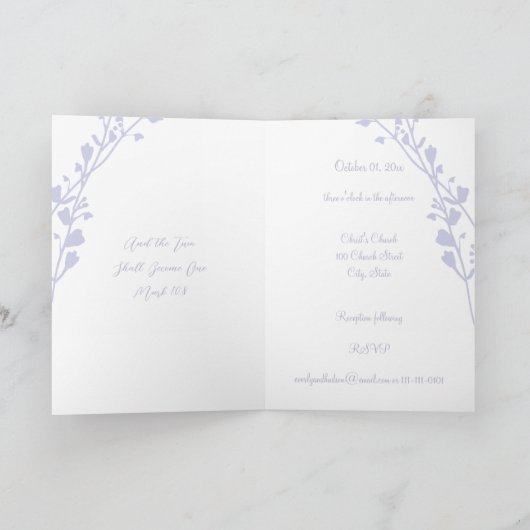 Invitation Christian Two Devient Un Mariage bi-plié (Intérieur)