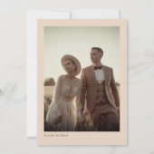 Invitation Christian Wedding Hand Lettered Monogram Cross (Dos)