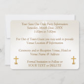 Invitation CHRISTIEN ÉVÉNEMENT À NOTER 50e anniversaire de ma (Dos)