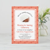 Invitation Christine | BÉNÉDICTION DU NOM | Points de corail  (Debout devant)