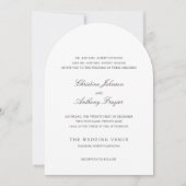 Invitation Christine Mariage traditionnel élégant (Devant)