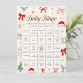 Invitation Christmas Baby Shower Find the Guest Downloadable (Debout devant)